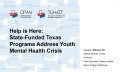 Thumbnail image for the State-Funded Texas Programs Address Youth Mental Health Crisis webinar