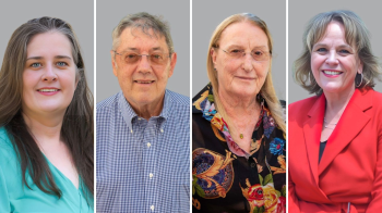 From left: Heather Highland, PhD; Joseph McCormick, MD; Susan Fisher-Hoch, MD; and Kari North, PhD. (Photo by UTHealth Houston)
