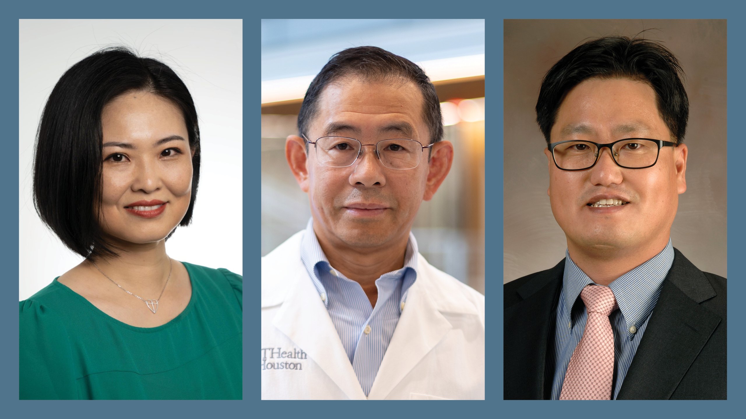 Headshots of all three CPRIT awardees.
