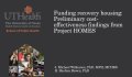 Thumbnail image for the Funding Recovery Housing: Preliminary Cost-Effectiveness Findings from Project HOMES webinar