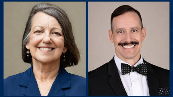 From left, Catherine Troisi, PhD, professor and infectious disease epidemiologist at UTHealth Houston School of Public Health, and Tomás DaVee, MD, associate professor and gastroenterologist at McGovern Medical School at UTHealth Houston