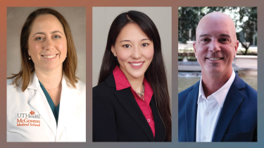 Headshots of Hilary Fairbrother, Peggy Hsieh, and J. Michael Wilkerson.