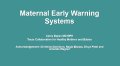 Thumbnail image for the Maternal Early Warning Systems webinar