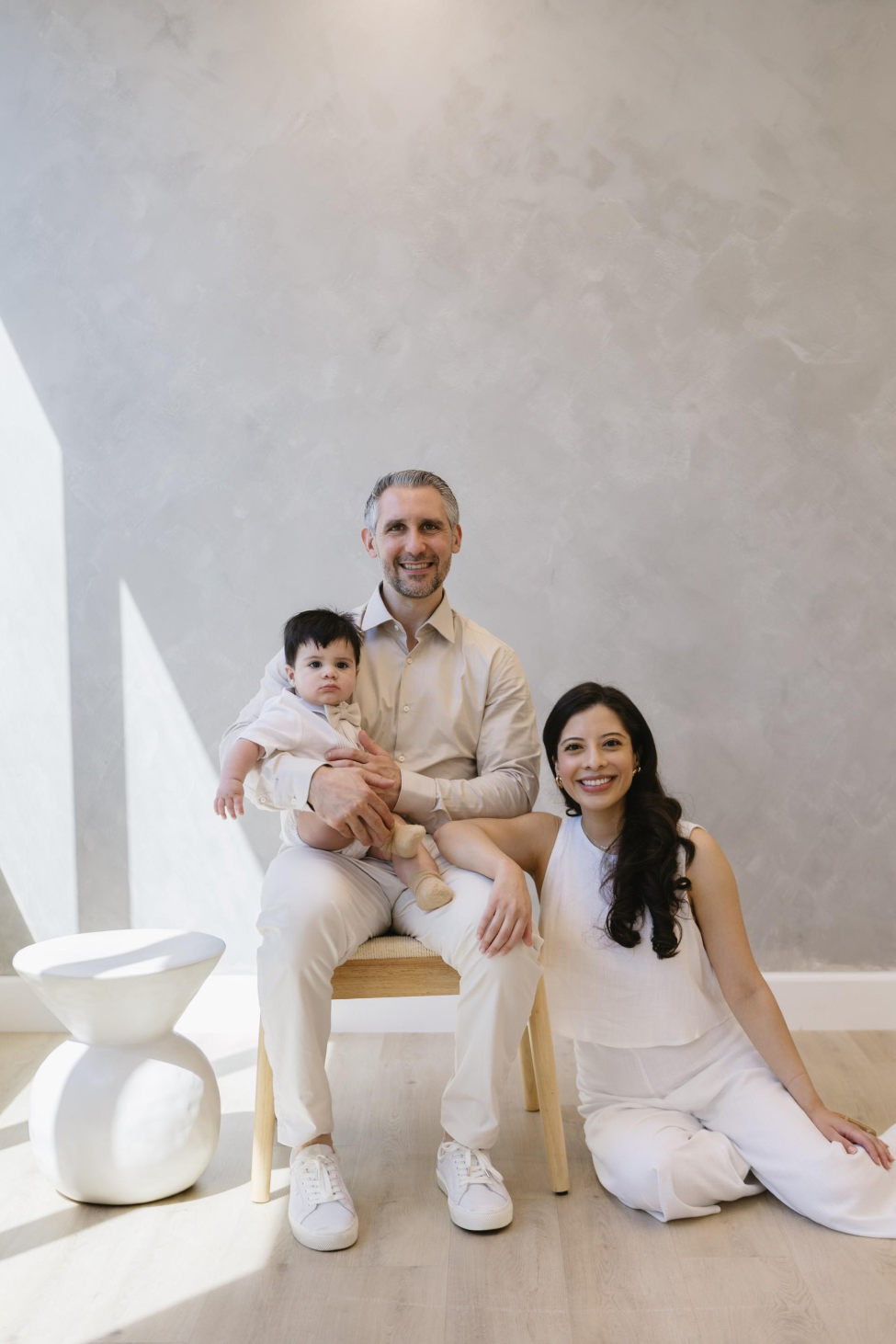 San Antonio faculty member Alexander Testa, PhD, with his wife, Ana, and son, Arlo.